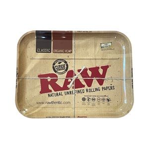 RAW Rolling Tray XXL - Gigantic 20"x15" Metal Tray, Smoking Accessories Decor